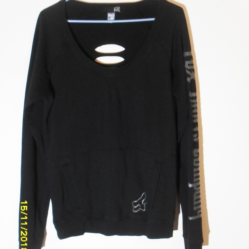 WOMEN'S SIZE MEDIUM FOX RACING DISTRESSED TOP